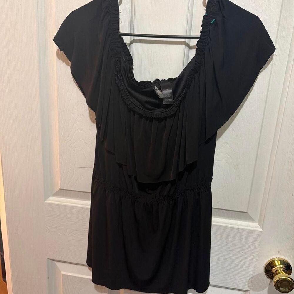 Bisou-bisou Women's Black Blouse